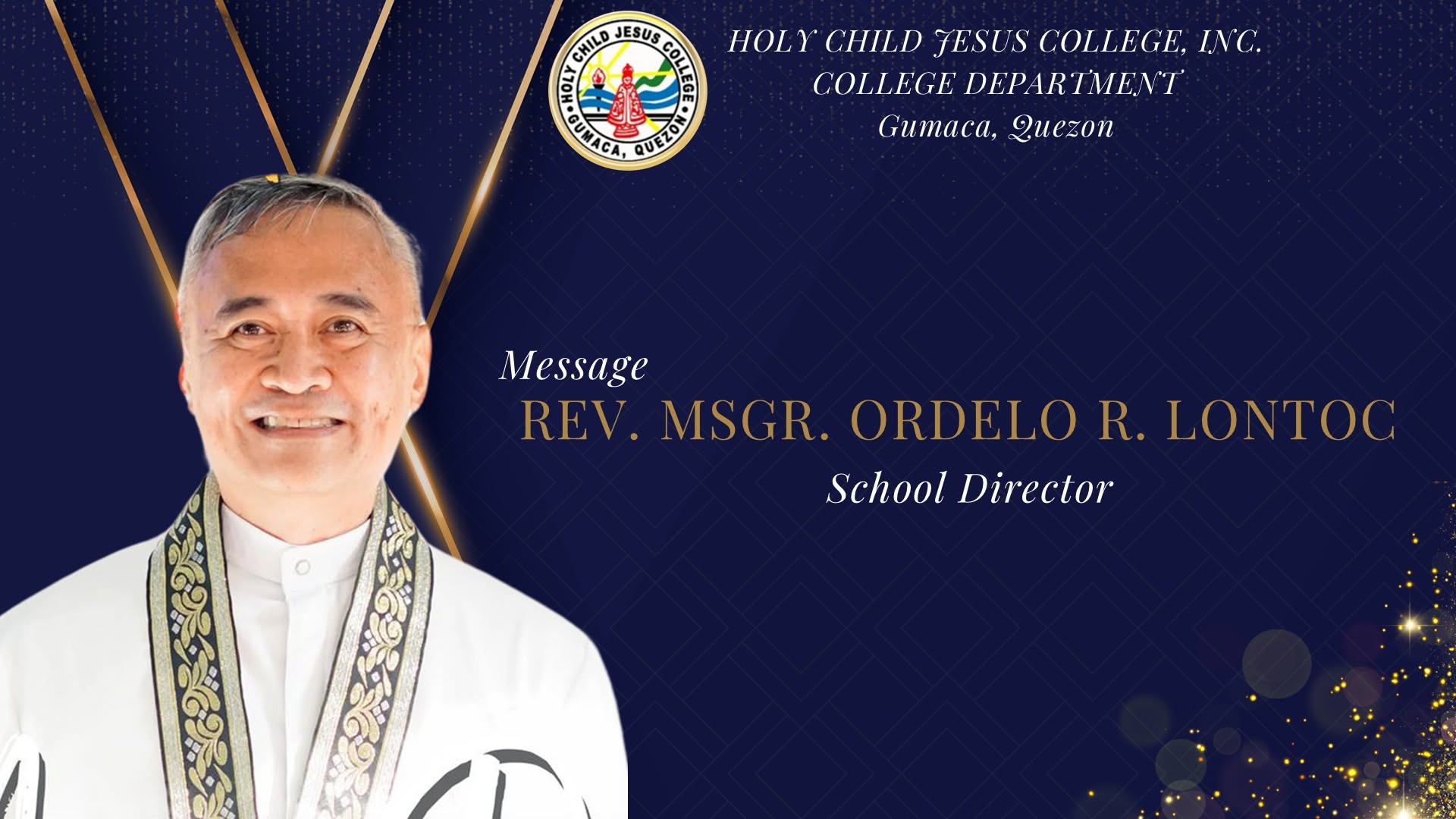 Rev. Msgr. Ordelo R. Lontoc, School Director