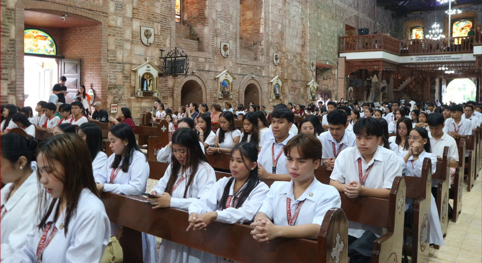 HCJC students at the church